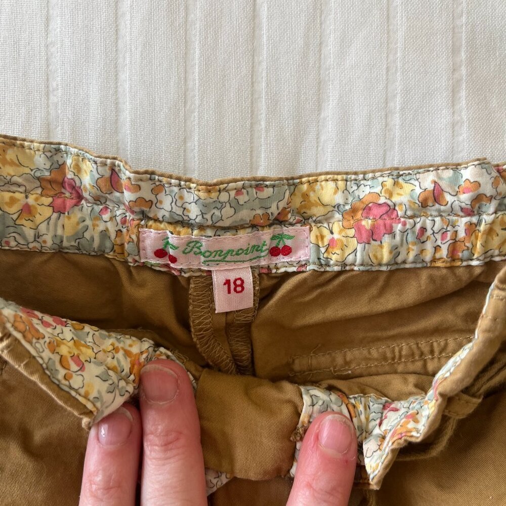Bonpoint Khaki Brown baby girl pants size 18 months - Picture 3 of 4